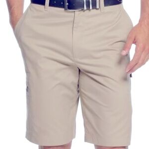 𝅺greg Norman For Tasso 5 Iron Performance Cream Shorts Size 36 Cargo Bermuda 36